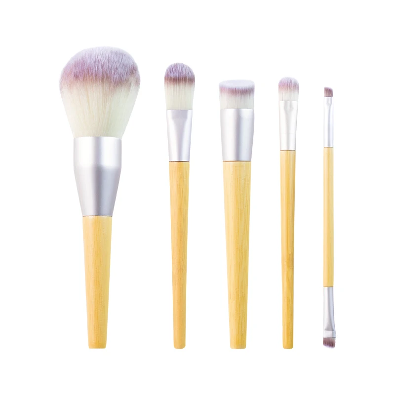 5-teiliges umweltfreundliches Make-up-Pinsel-Set